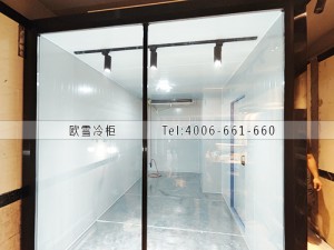 深圳龍崗區(qū)20立方的玻璃花房保鮮冷庫安裝案例